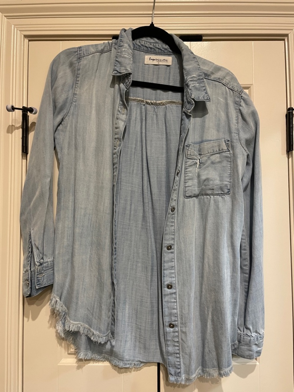 Impressions Light Blue Denim Shirt Jacket